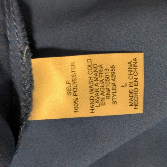 Periwinkle Tank with Peephole Lace - Picture 5 of 5